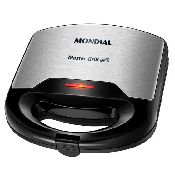 Sanduicheira Grill Mondial Master Grill Inox Preta 127V S20