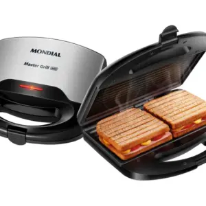 Sanduicheira Grill Mondial Master S-20 Preta Antiaderente 750W Sanduicheira Grill Mondial Master S-20 Preta Antiaderente 750W