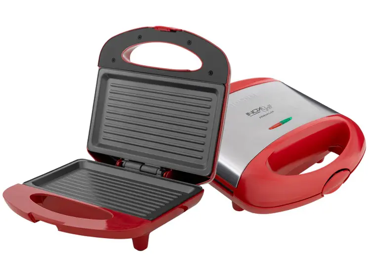 Sanduicheira Grill Mondial Premium Vermelha 800W S-19