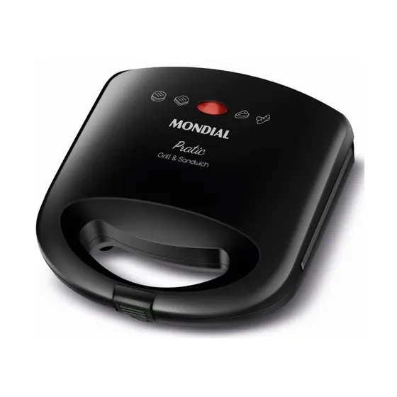 Sanduicheira Grill Mondial Pratic 2 em 1 750W SN01