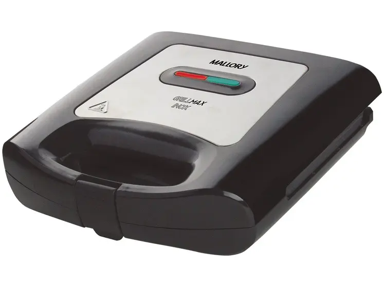 Sanduicheira Mallory Grill Max Preto e Inox Antiaderente 750W