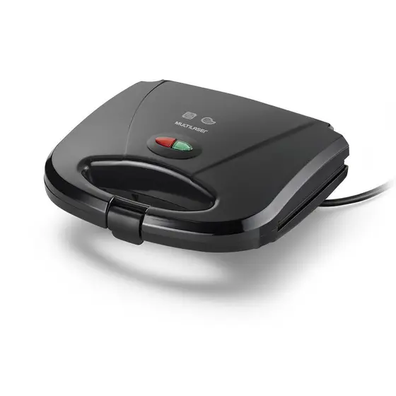 Sanduicheira MiniGrill Multilaser Preta Chapa Antiaderente Dupla 750W 127V CE043