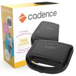 Sanduicheira Cadence Toast e Grill Preta 750W 110V SAN260 Sanduicheira Cadence Toast e Grill Preta 750W 110V SAN260