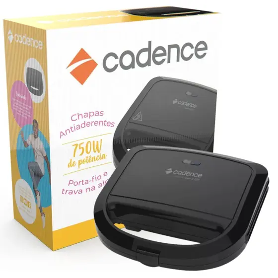 Sanduicheira Cadence Toast e Grill Preta 750W 110V SAN260
