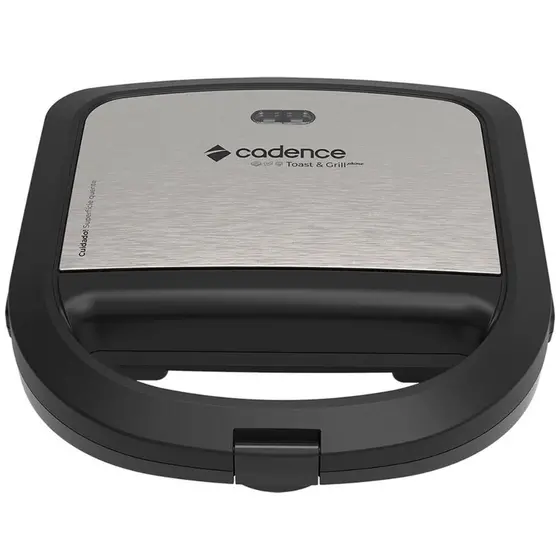 Sanduicheira Cadence Toast e Grill Prime Preto e Inox 110V SAN615