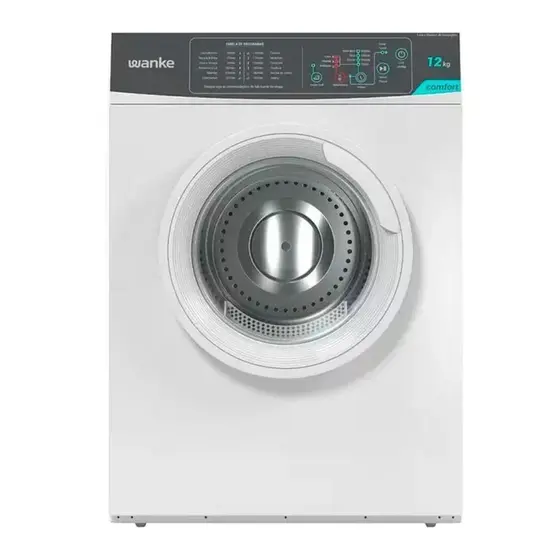 Secadora de Roupas de Piso Wanke Comfort 12kg Branco 220V