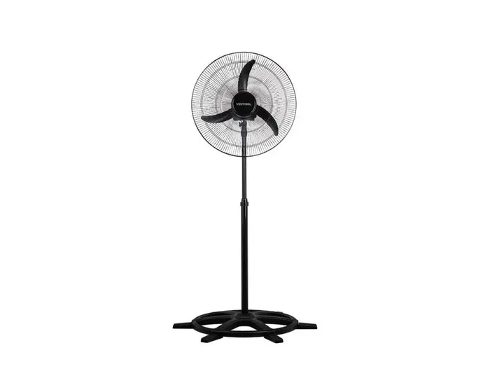 Ventilador de Coluna Ventisol Oscilante 60cm Grade de Metal Preto 200W Bivolt