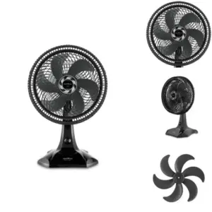 Ventilador de Mesa Britânia BVT30 Turbo 60W Preto 110V Ventilador de Mesa Britânia BVT30 Turbo 60W Preto 110V