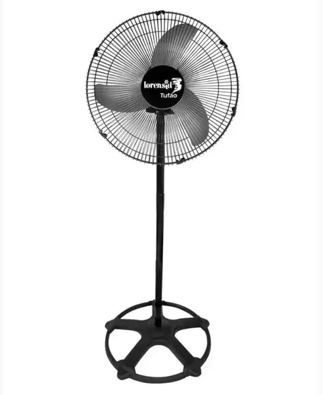 Ventilador de Coluna Loren Sid Turbo Tufão 60cm M1 Preto 250W Bivolt