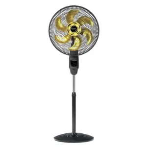 Ventilador de Coluna Mallory Chronos TS+ 40cm 6 Pás Preto/Dourado 126W Ventilador de Coluna Mallory Chronos TS+ 40cm 6 Pás Preto/Dourado 126W