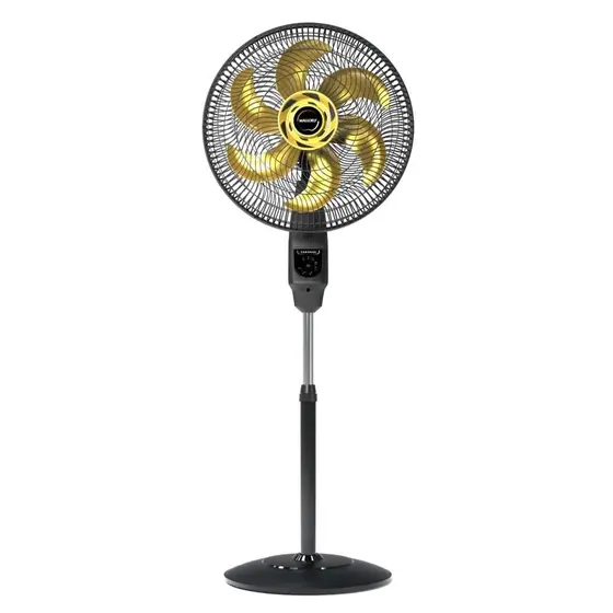 Ventilador de Coluna Mallory Chronos TS+ 40cm 6 Pás Preto/Dourado 126W