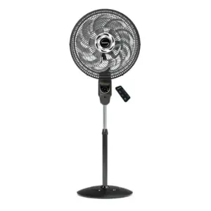 Ventilador de Coluna Mallory Max Control 15 Pás com Controle Remoto Preto/Grafite 127V