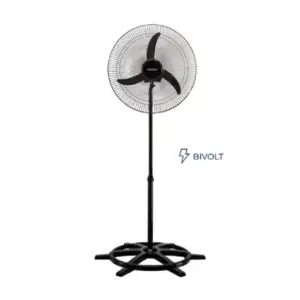Ventilador de Coluna Ventisol Oscilante 60cm 3 Pás Preto Bivolt Ventilador de Coluna Ventisol Oscilante 60cm 3 Pás Preto Bivolt