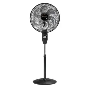 Ventilador de Coluna Mallory Eolo 40cm 6 Pás Silencioso Preto