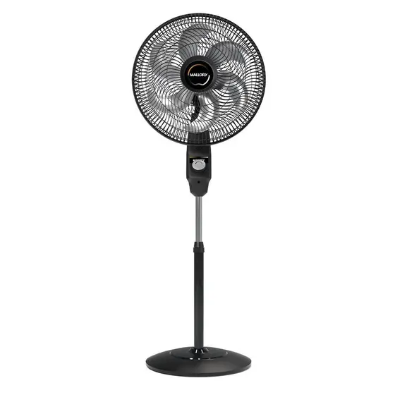Ventilador de Coluna Mallory Eolo 40cm 6 Pás Silencioso Preto