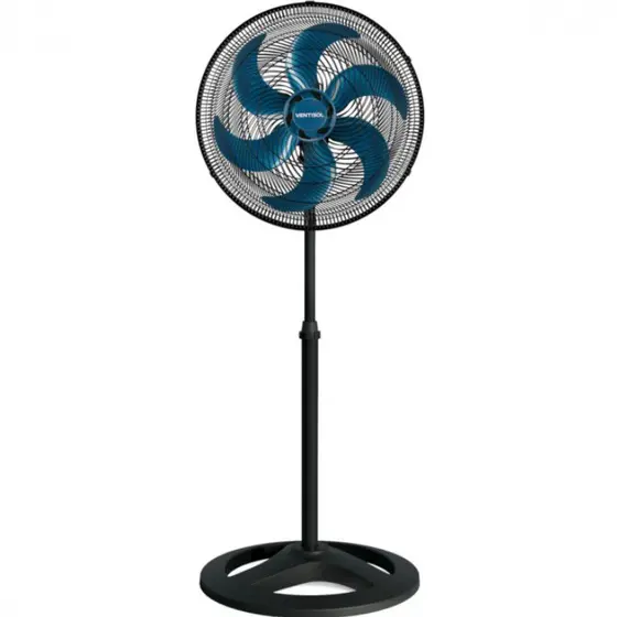 Ventilador de Coluna Ventisol Premium Turbo 50cm 6 Pás Oscilante Azul 127V
