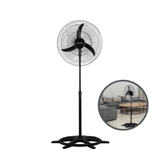 Ventilador de Coluna Ventisol 60cm Grade Preta 127V