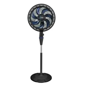 Ventilador de Coluna Arno X-treme 40cm 7 Pás Preto/Azul 127V VE7C