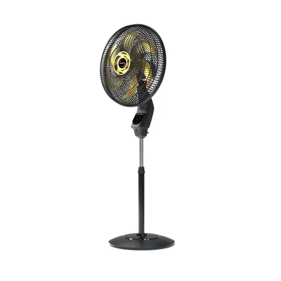Ventilador de Coluna Mallory Chronos Preto/Dourado 127V