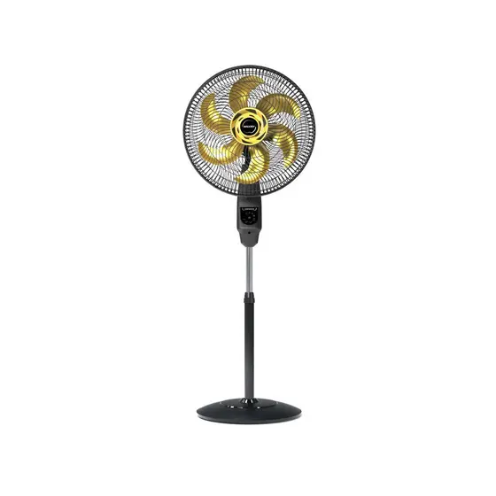 Ventilador de Coluna Mallory Chronos 40cm 6 Pás Preto/Dourado 140W