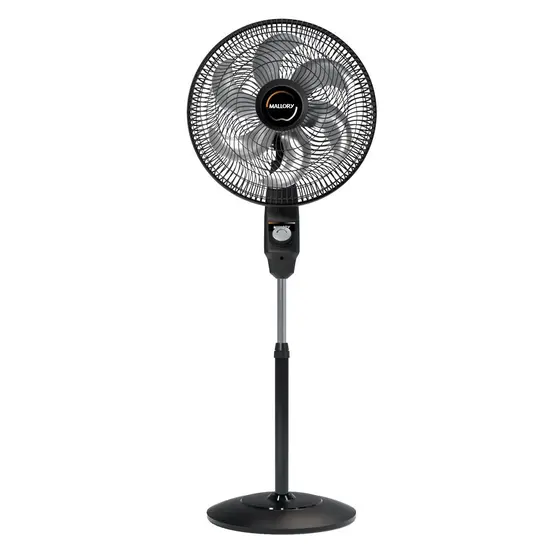 Ventilador de Coluna Mallory Éolo 40cm 6 Pás Preto/Grafite 126W