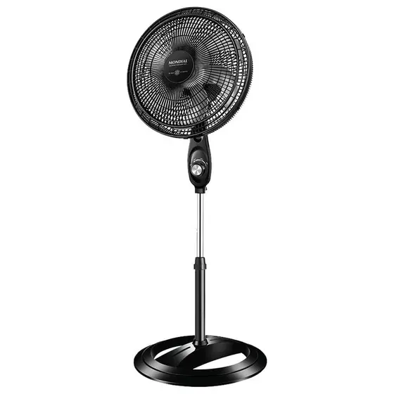 Ventilador de Coluna Mondial Super Power VSP-40C com Modo Silencioso Preto/Prata