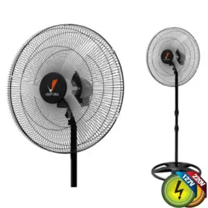 Ventilador de Coluna Venti-Delta Ventura Oscilante 60cm Preto Bivolt Ventilador de Coluna Venti-Delta Ventura Oscilante 60cm Preto Bivolt