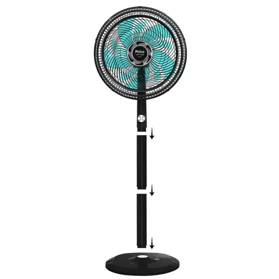 Ventilador de Coluna Philco 40cm 10 Pás Preto 220V