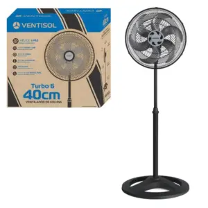 Ventilador de Coluna Ventisol Turbo 6 40cm 127V Ventilador de Coluna Ventisol Turbo 6 40cm 127V
