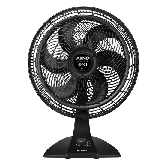 Ventilador de Mesa/Parede Arno Turbo Force 40cm 2 em 1 Preto 127V VF42