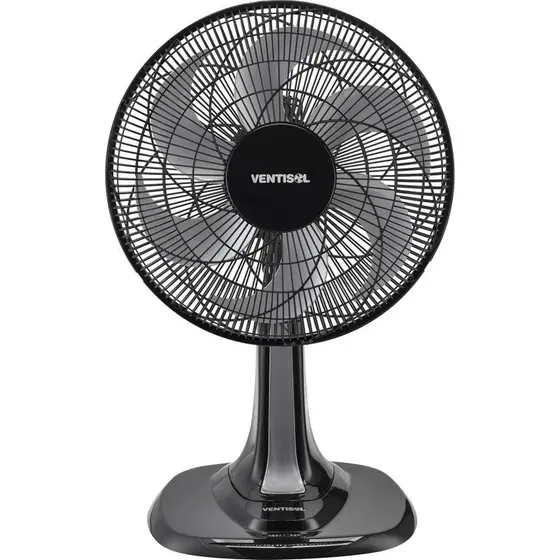 Ventilador de Mesa Ventisol Turbo 6 30cm 6 Pás Preto/Cinza 127V