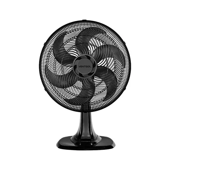 Ventilador de Mesa Ventisol Turbo 40cm 6 Pás Preto 220V