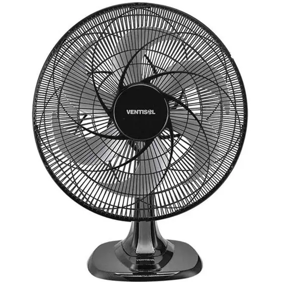Ventilador de Mesa Ventisol Turbo Premium 40cm 6 Pás Preto 220V