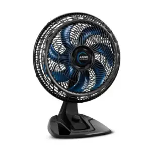Ventilador de Mesa Arno Xtreme 40cm 7 Pás Preto com Azul 127V VE70 Ventilador de Mesa Arno Xtreme 40cm 7 Pás Preto com Azul 127V VE70