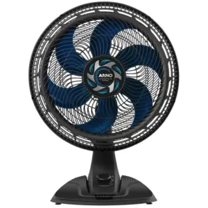 Ventilador de Mesa Arno Xtreme Force Breeze 40cm 6 Pás 3 Velocidades Preto e Azul VB40 Ventilador de Mesa Arno Xtreme Force Breeze 40cm 6 Pás 3 Velocidades Preto e Azul VB40