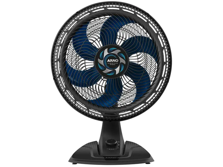 Ventilador de Mesa Arno Xtreme Force Breeze 40cm 6 Pás 3 Velocidades Preto e Azul VB40
