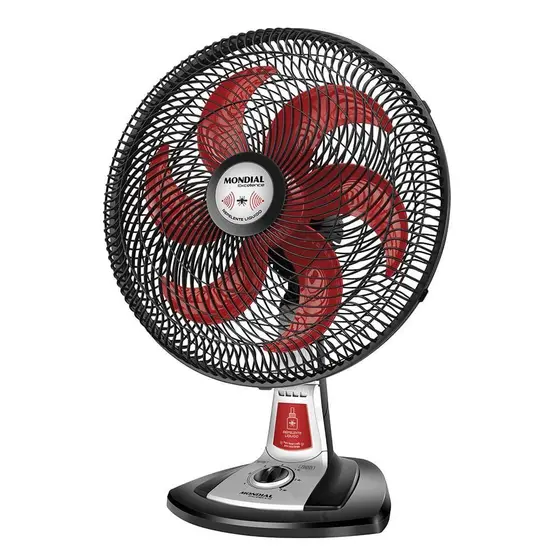 Ventilador de Mesa Mondial Turbo Excellence 40cm Vermelho e Preto 220V VT-RP-01