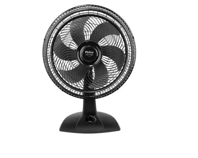Ventilador de Mesa Philco 40cm 6 Pás 3 Velocidades Preto 127V PVT41A