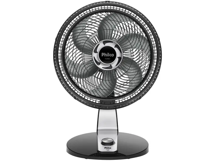 Ventilador de Mesa Philco Turbo 40cm 3 Pás 6 Velocidades Preto PVT400
