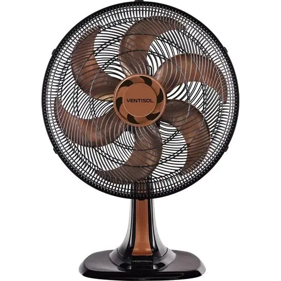Ventilador de Mesa Ventisol Premium Turbo 50cm 6 Pás Bronze 127V