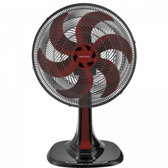 Ventilador de Mesa Ventisol Turbo6 30cm Vermelho 220V