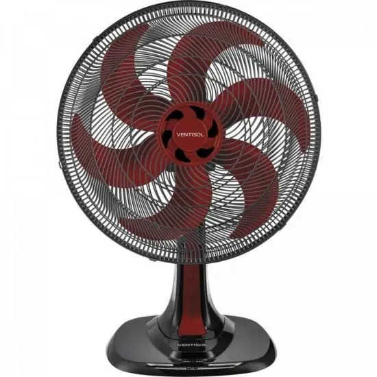 Ventilador de Mesa Ventisol Turbo 6 40cm Vermelho 127V