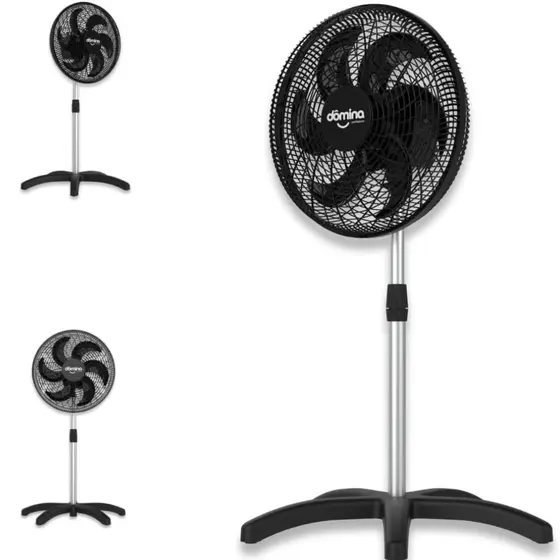 Ventilador de Coluna Domina Oscilante 50cm Preto 127V
