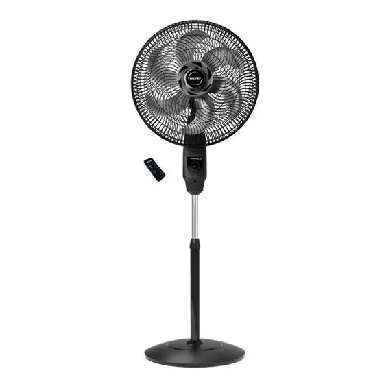 Ventilador de Coluna Mallory Chronos com Controle Remoto Preto/Grafite 127V