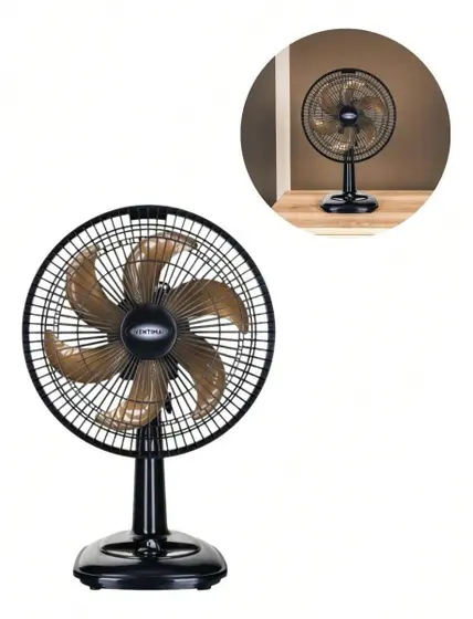 Ventilador de Mesa Ventimais Turbo Silencioso 30cm 6 Pás 55W Preto