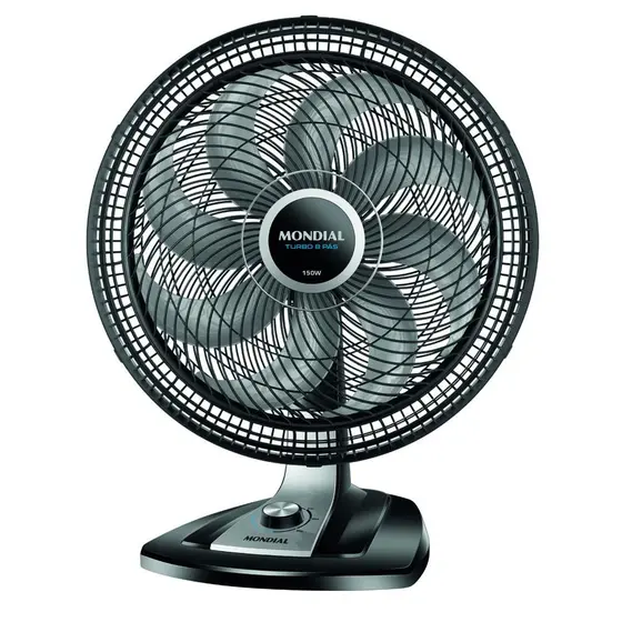 Ventilador de Mesa Mondial Turbo 50cm 8 Pás 150W Preto VTX-50