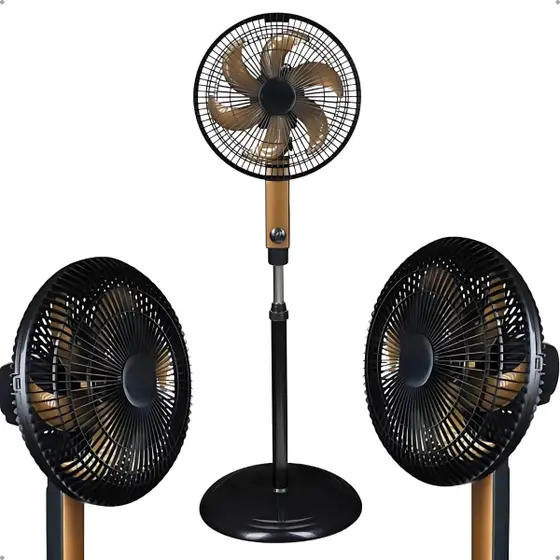 Ventilador de Coluna Ventimais Turbo Oscilante 40cm Preto/Bronze 127V