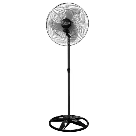 Ventilador de Coluna Ventidelta Premium 360 Oscilante 60cm Grade de Aço Preto 170W Bivolt