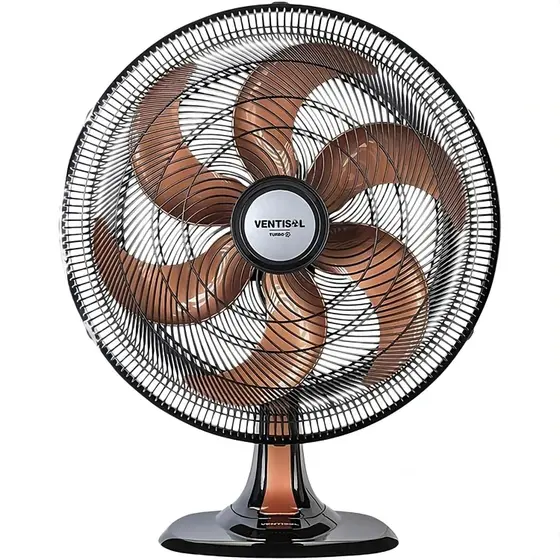 Ventilador de Mesa Ventisol Turbo Oscilante 50cm 6 Pás Bronze