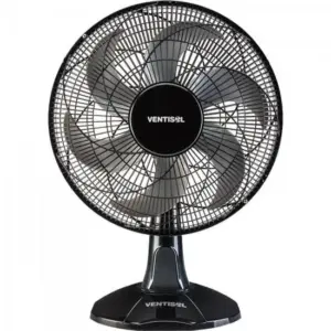 Ventilador de Mesa Ventisol Turbo 40cm 6 Pás Preto 110V Ventilador de Mesa Ventisol Turbo 40cm 6 Pás Preto 110V